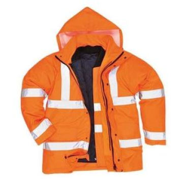 High-Visibility Reflective Parka Coats Made of 100% Polyester (DFJ1016)